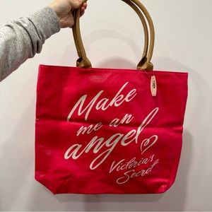 NWT Victoria’s Secret Neon Pink Shoulder Tote Bag